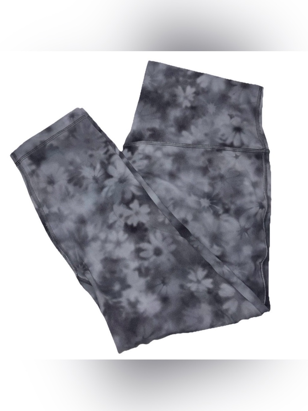NWT LULULEMON SIZE 14 ALIGN HIGH RISE 23”CROP AUTHENTIC MEADOW HAZE GRAY MULT